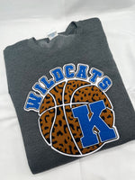 Load image into Gallery viewer, Leopard Basketball K Chenille Sweatshirt (2 WEEK TAT)
