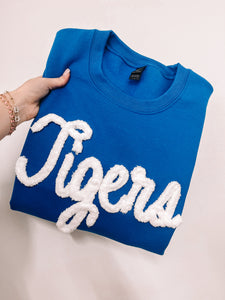 TIGERS royal chenille sweatshirt