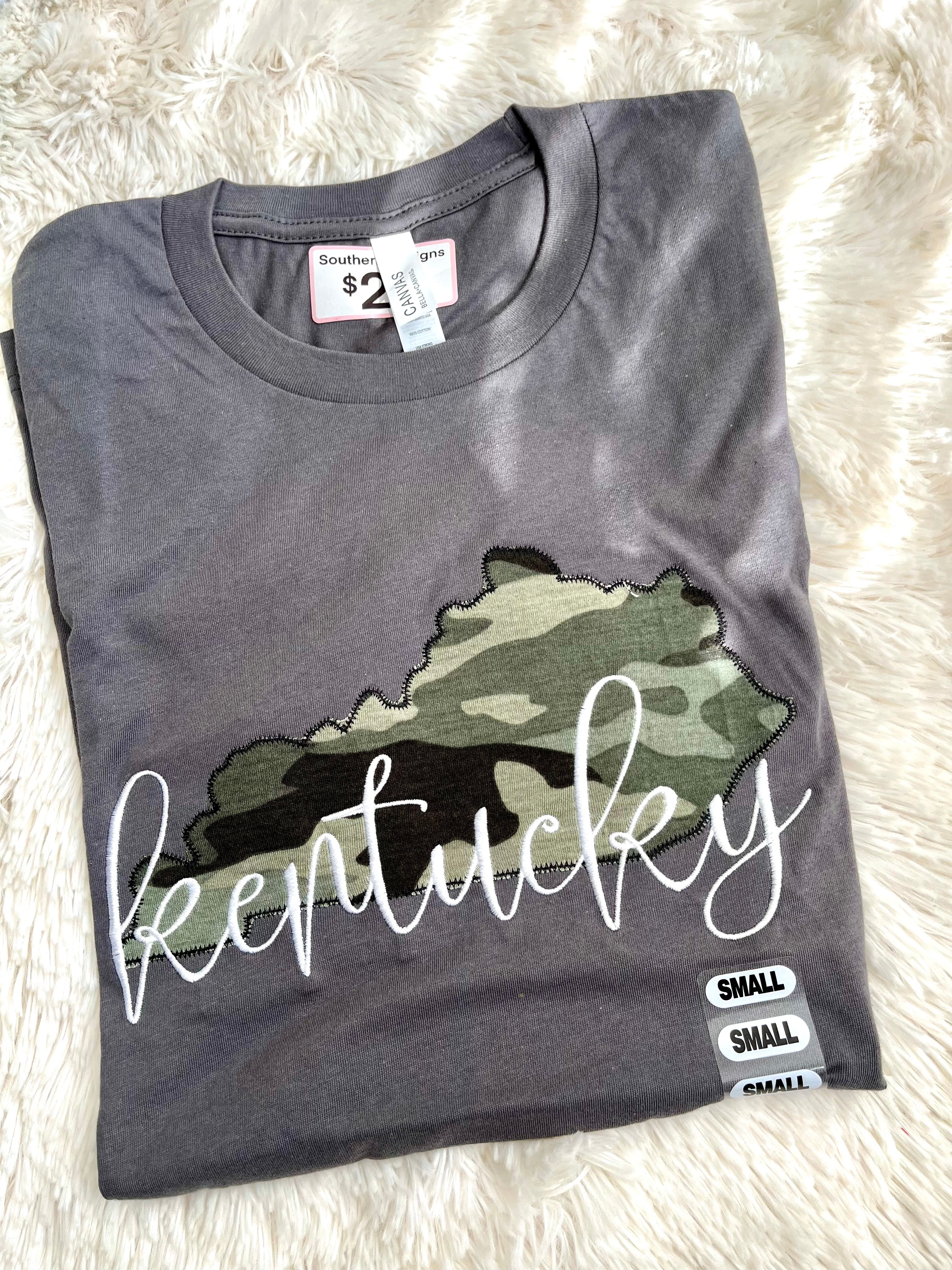 Camo Kentucky Embroidered Tee