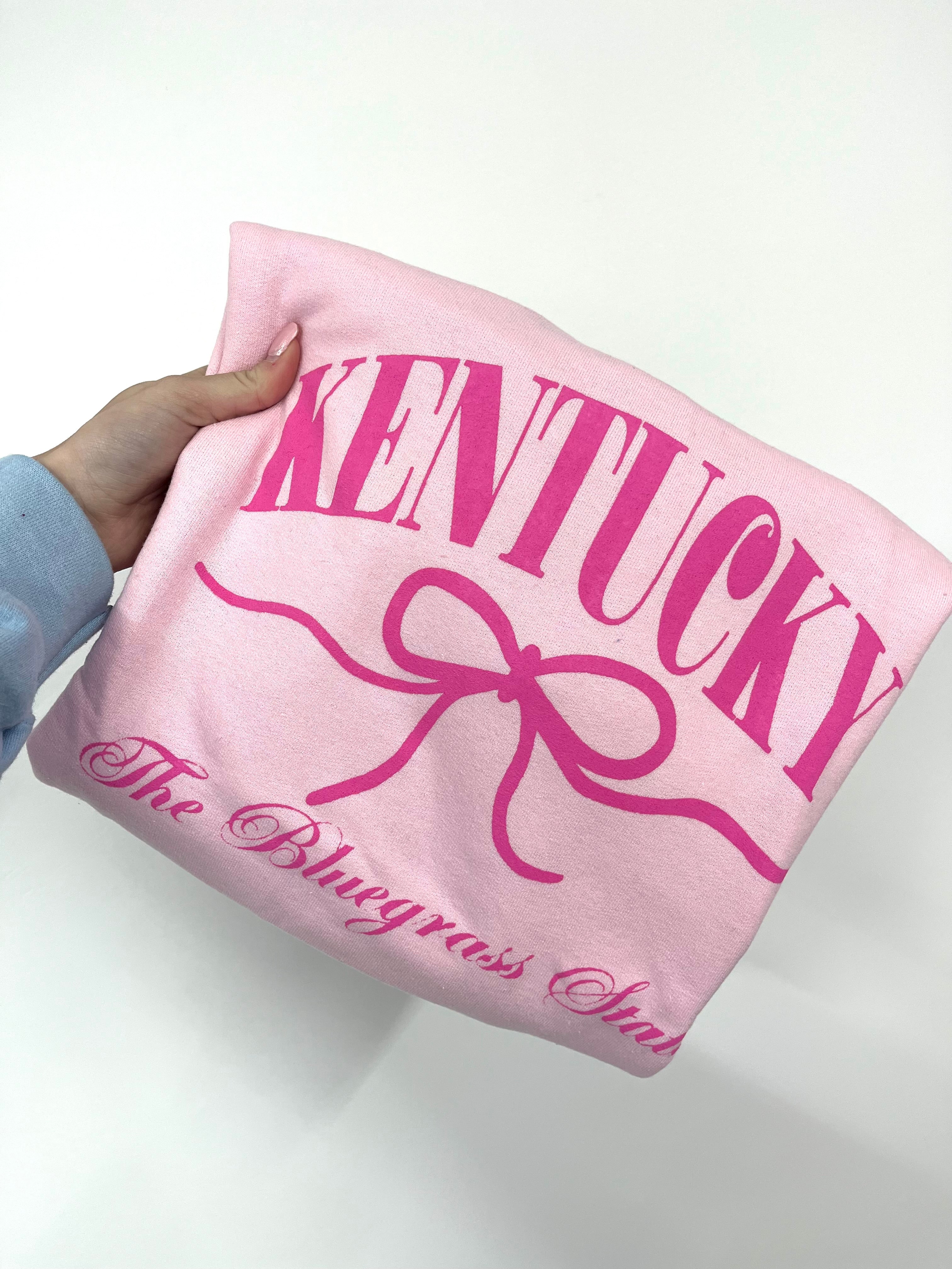 Pink KY bows Fleece Pullover