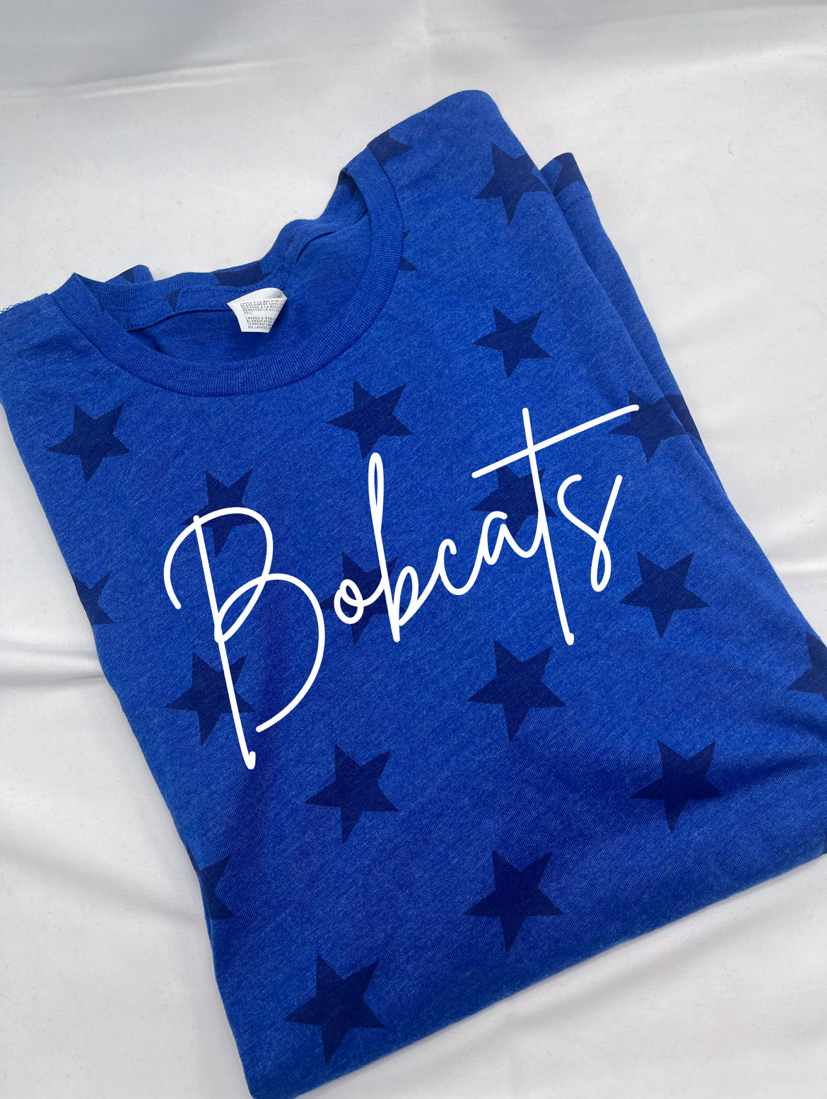 Blue BOBCATS Star Tshirt