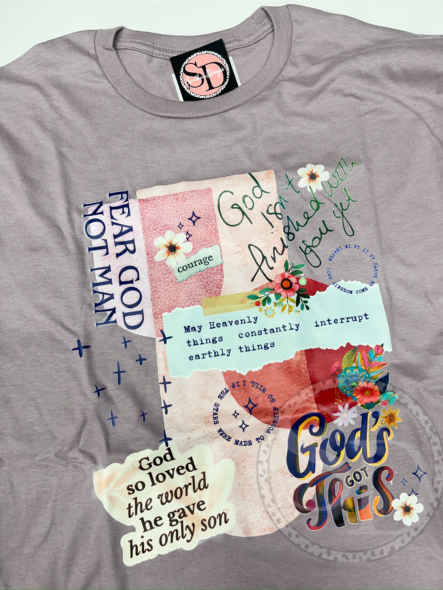 God mashup print Gildan Softstyle tee