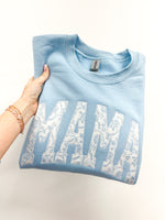 Load image into Gallery viewer, Light Blue Chinoiserie Appliqué Bella Canvas TEE
