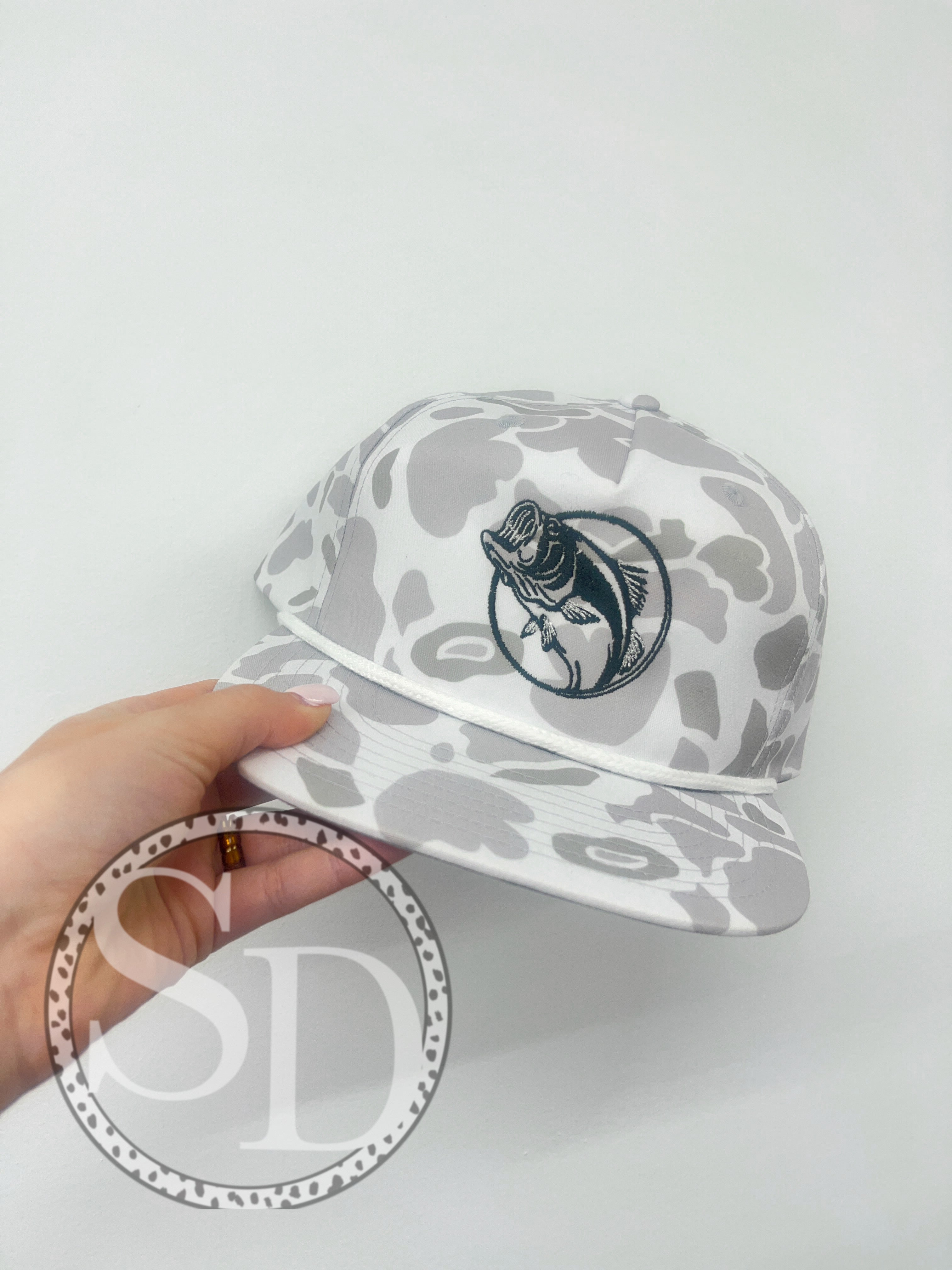 White Duck Camo Richardson embroidered hat
