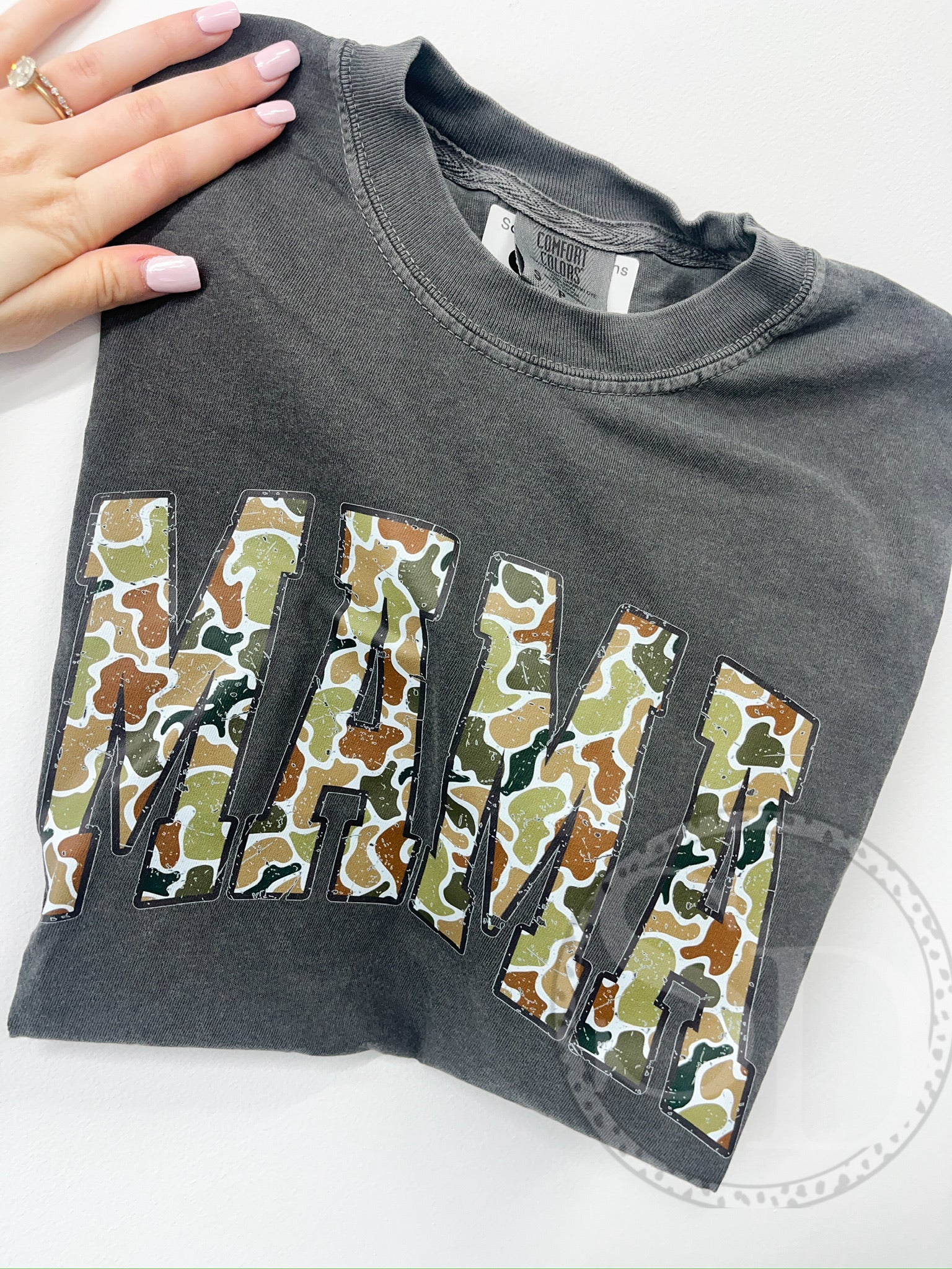 Mama Camo Comfort Colors tee