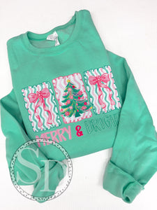 Preppy Christmas trio Sweatshirt