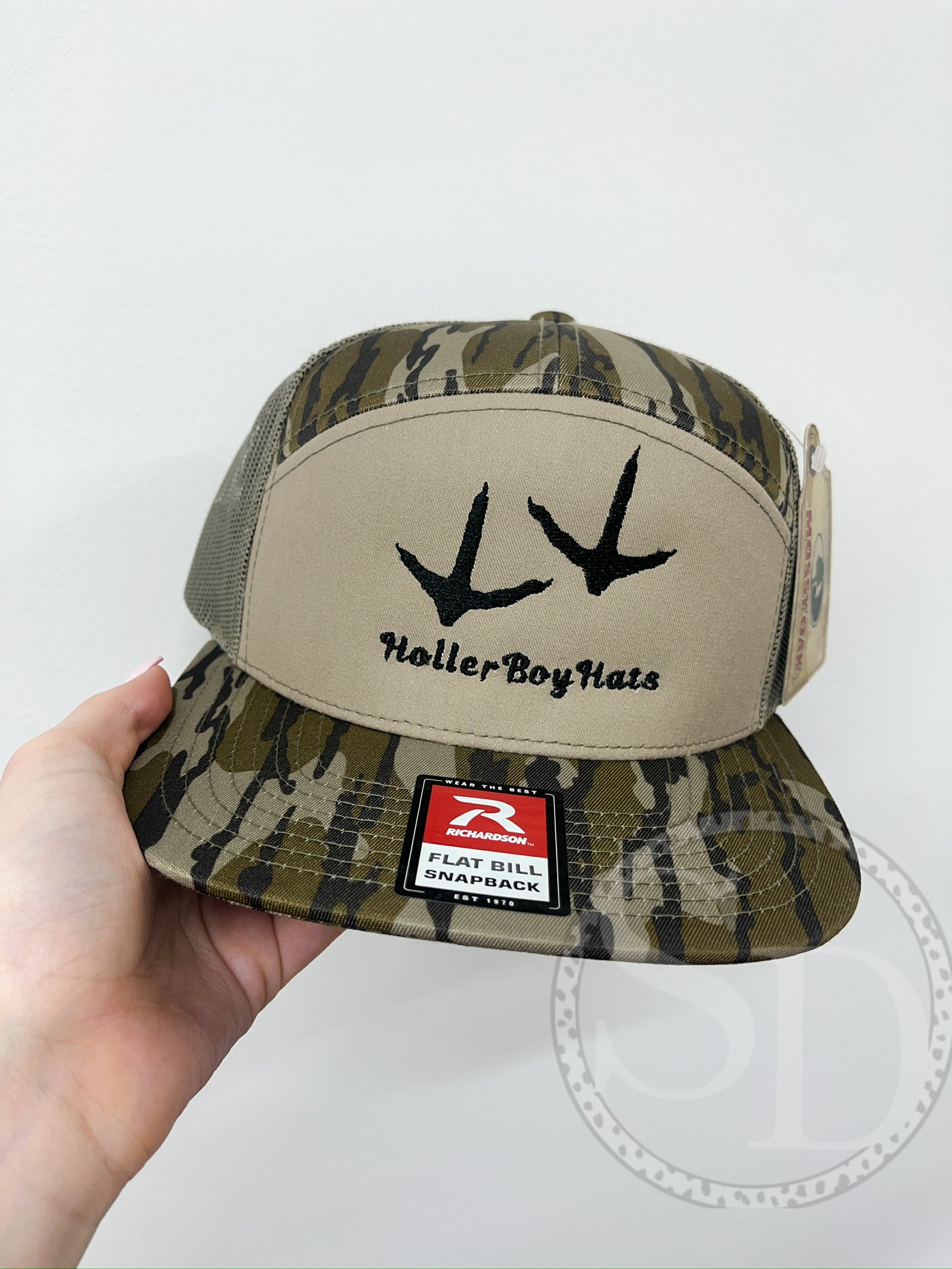 Bottomland Turkey Tracks/HBH 7 panel Richardson embroidered hat