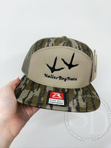 Bottomland Turkey Tracks/HBH 7 panel Richardson embroidered hat