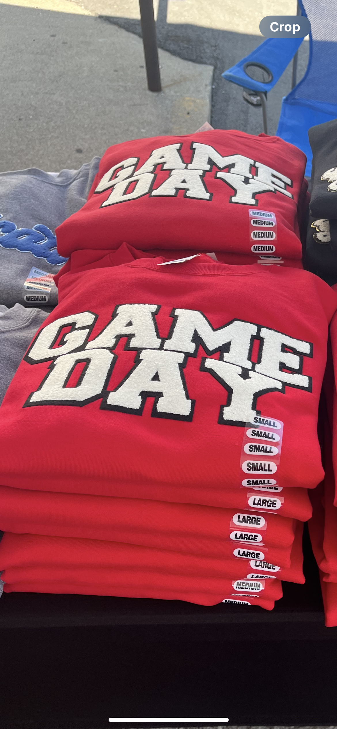 Red Gameday Chenille Sweatshirt