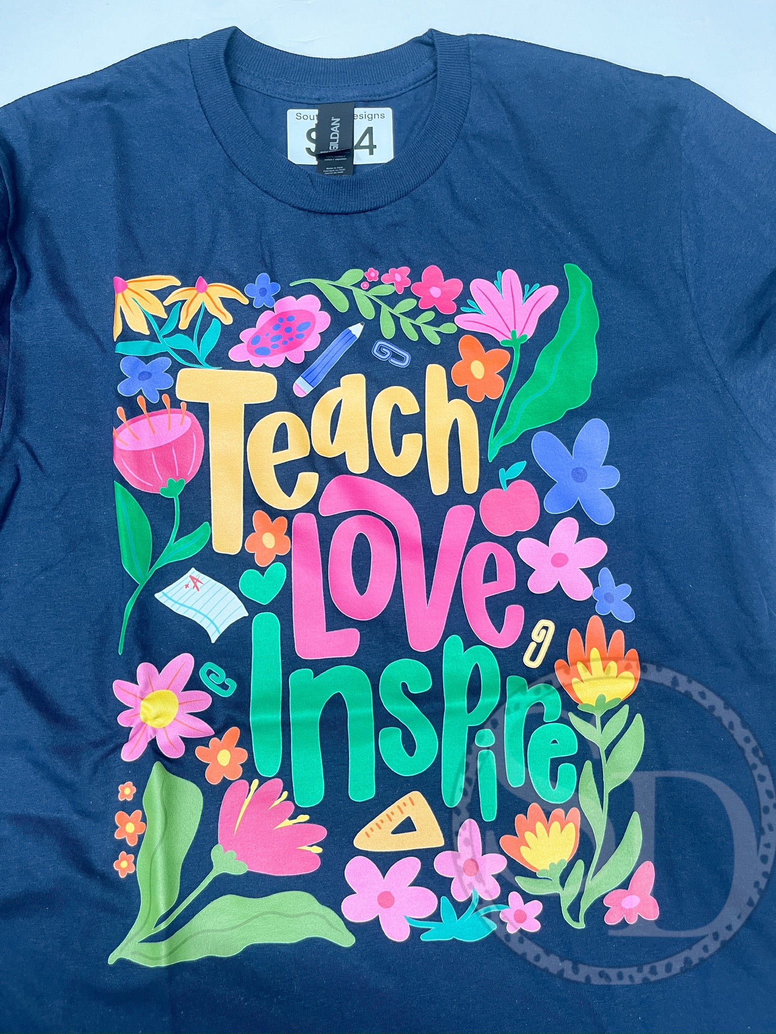 Teach love inspire Gildan softstyle tee