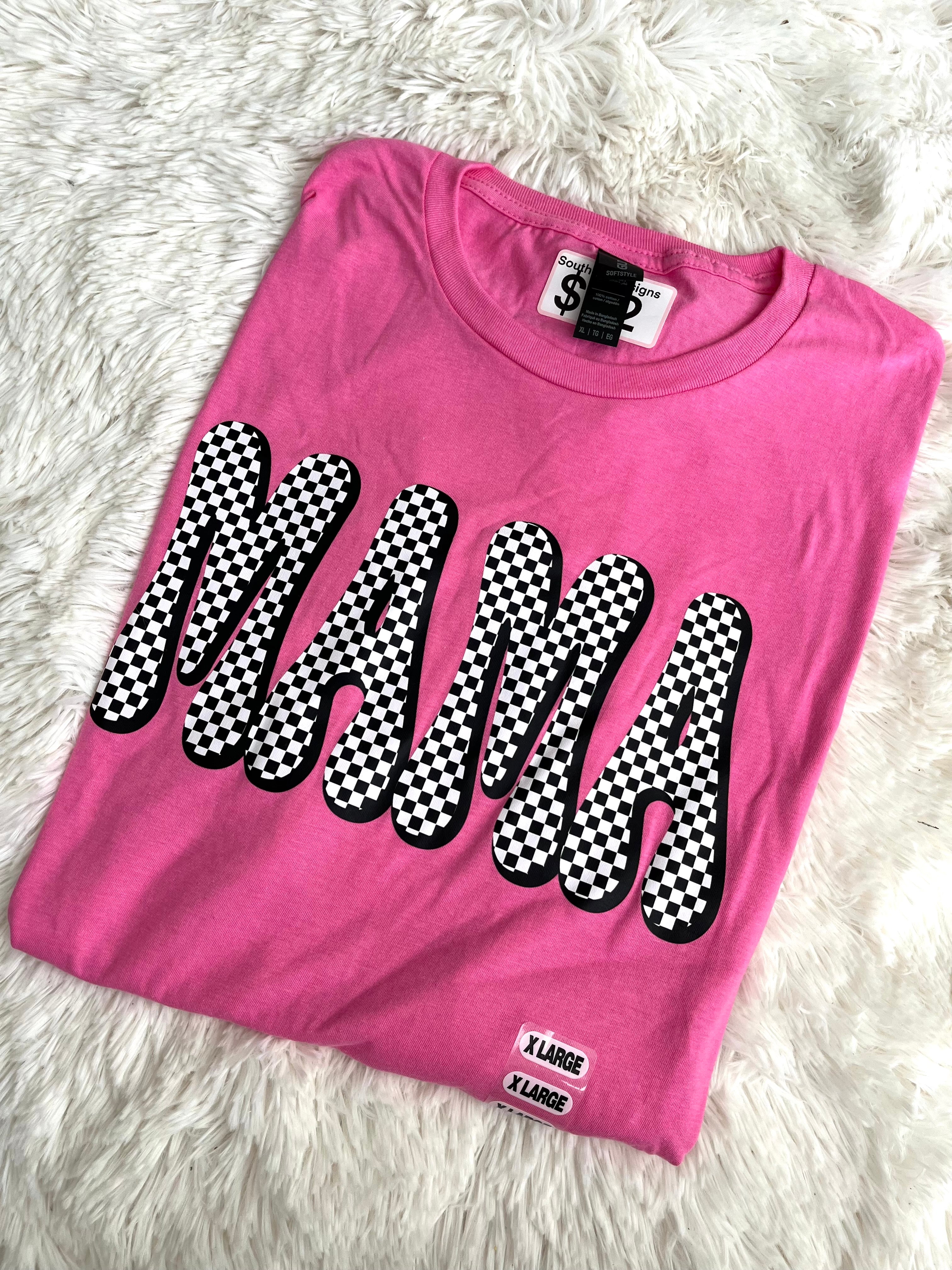 Mama Checkered Tee