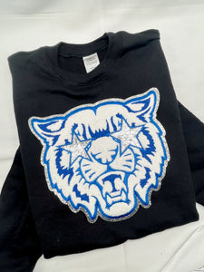 Preppy Wildcat Stars Chenille Sweatshirt (2 WEEK TAT)