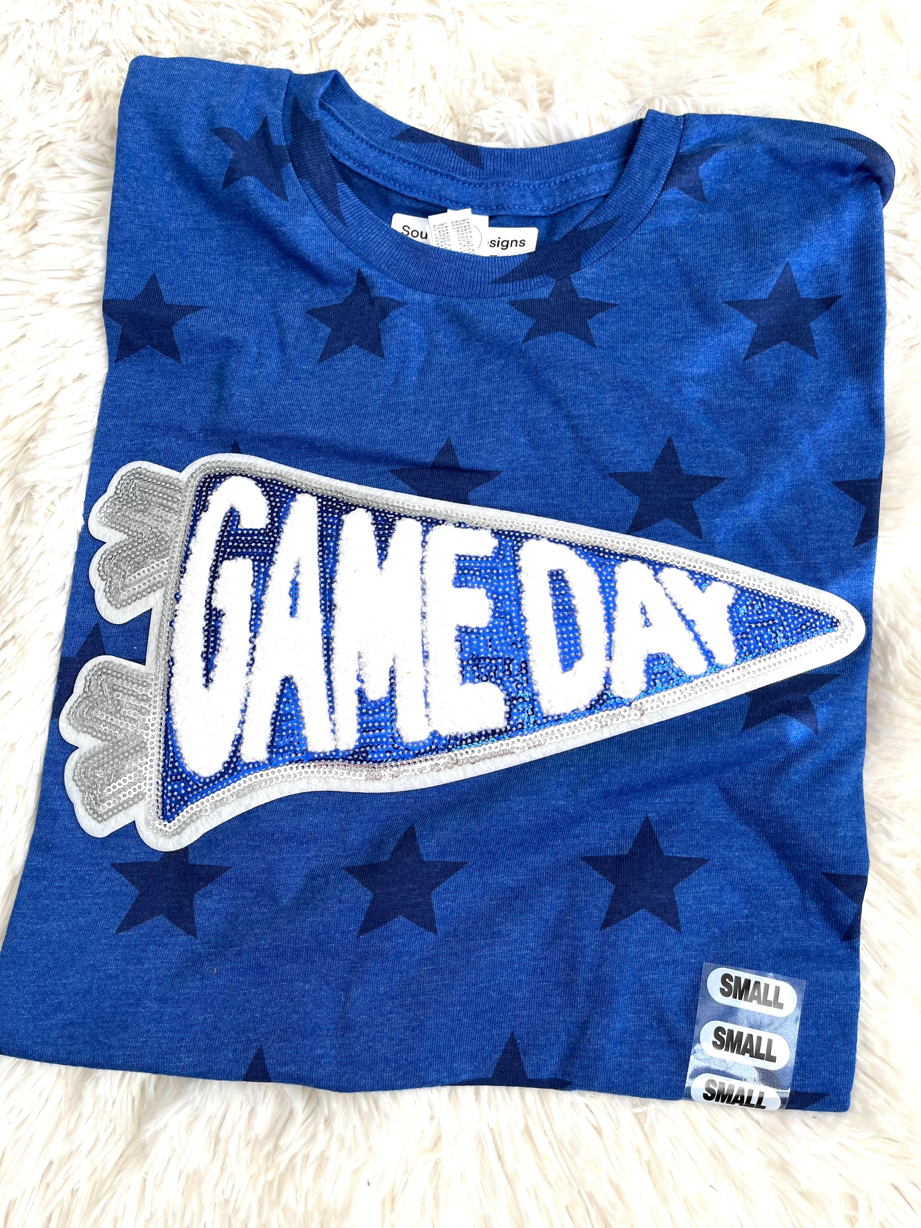 Blue Star Gameday Chenille Tee