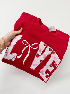 Love bows Embroidered Sweatshirt