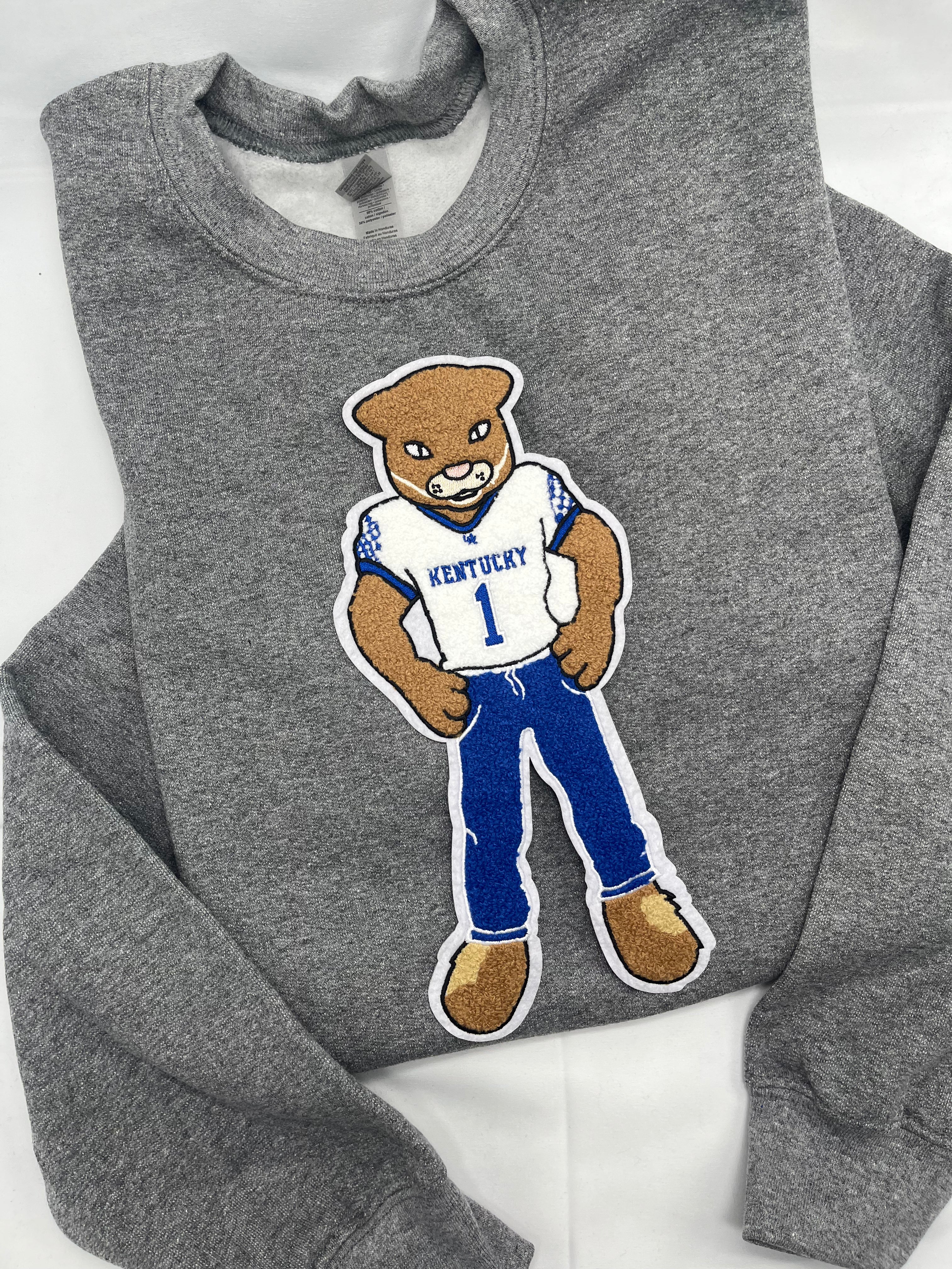 Tall Wildcat Chenille Sweatshirt (2 WEEK TAT)