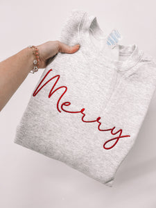 Ash Merry Side Christmas Lights Sweatshirt