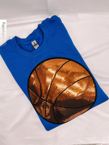 Royal Sequin basketball Sweatshirt (2 WEEK TAT)