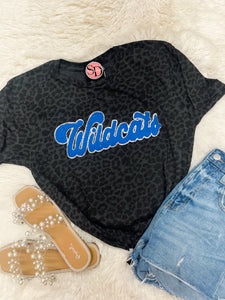 Wildcats cursive Chenille Tshirt (2 WEEK TAT)