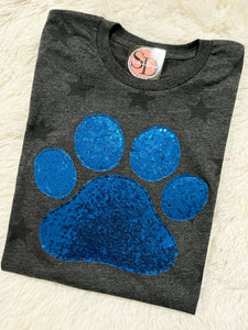 Stars & Paw Sequin Appliqué tee