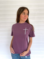 Load image into Gallery viewer, Jesus has my back: Comfort Colors Tee (PREORDER 2 WEEK TAT)
