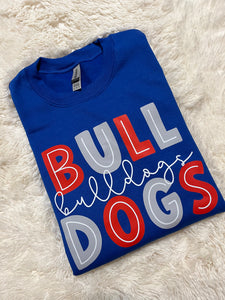 BULLDOGS  handlettered sweatshirt *READY IN 2 WEEKS