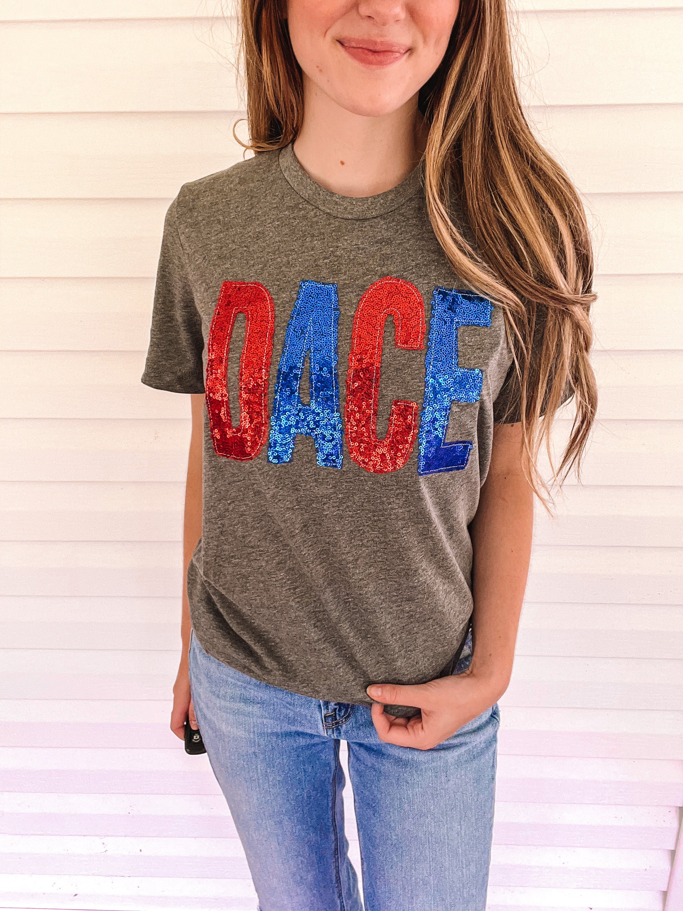 DACE Sequin tee *READY IN 2 WEEKS