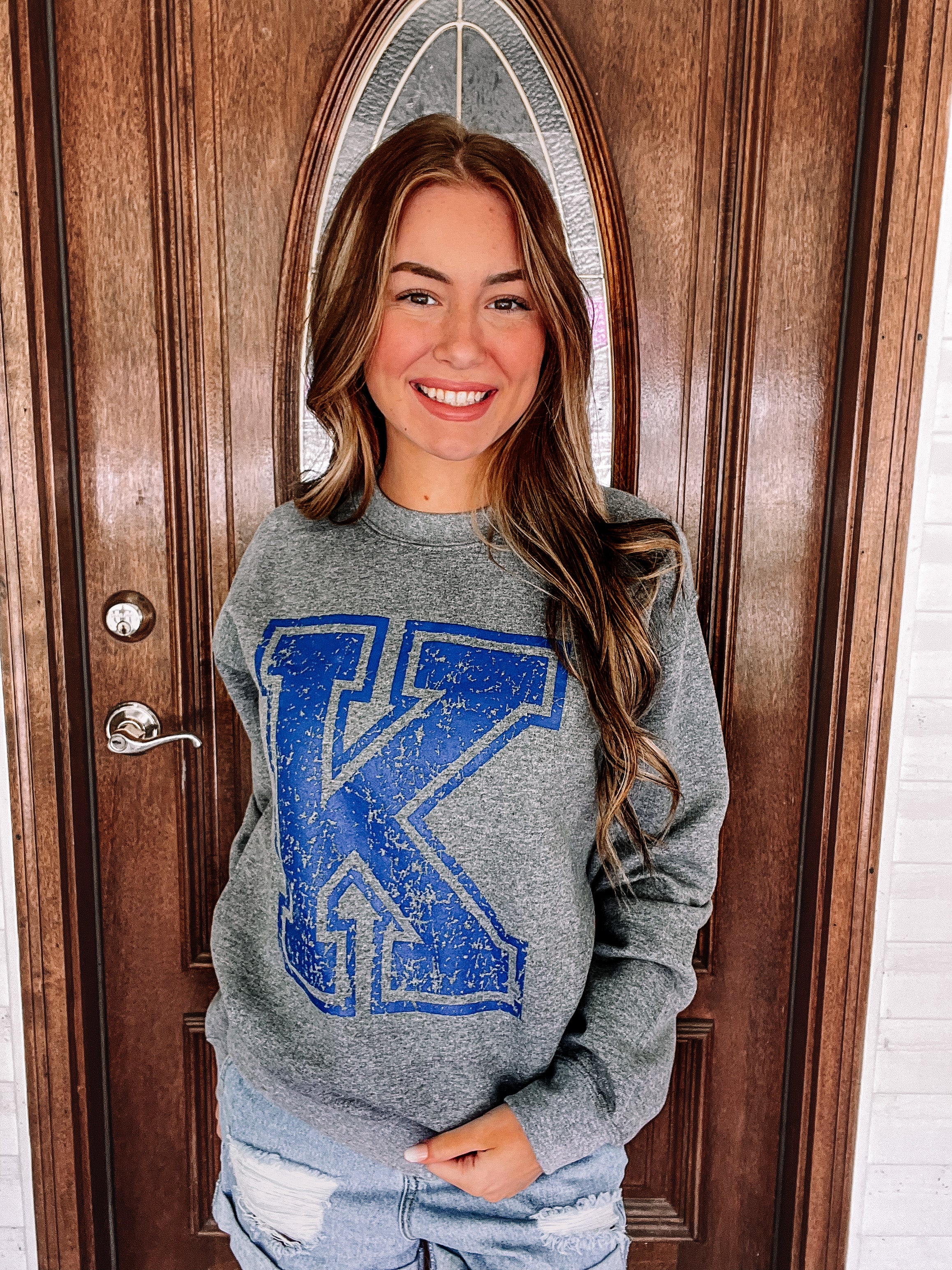 Big Blue K Fleece Pullover