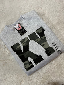 Ash Camo KY Appliqué Fleece Pullover